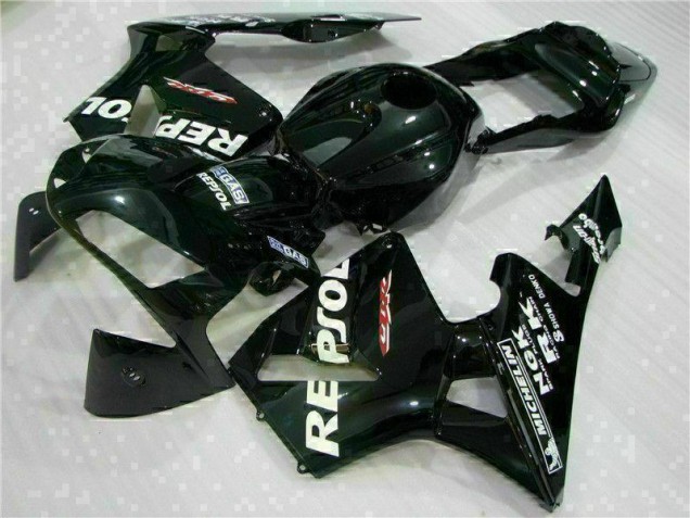 2003-2004 Black Repsol Honda CBR600RR Motorbike Fairing 2003-2004 Black Repsol Honda CBR600RR Motorbike Fairing