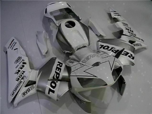 2003-2004 White Repsol Honda CBR600RR Motorcycle Replacement Fairings 2003-2004 White Repsol Honda CBR600RR Motorcycle Replacement Fairings