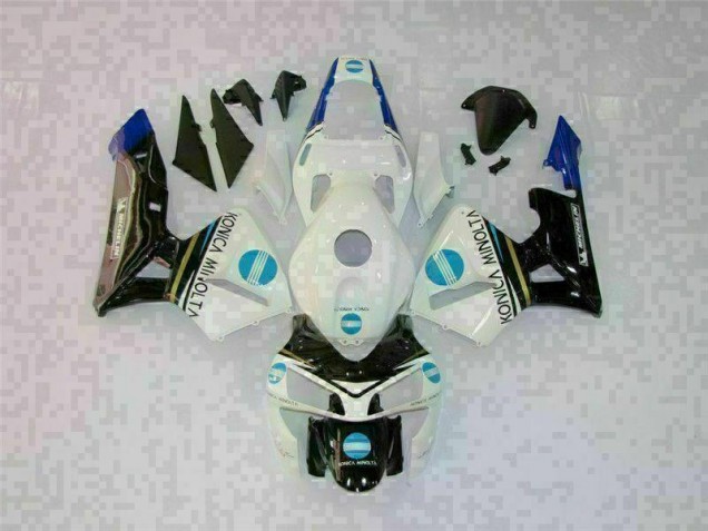 2003-2004 White Black Honda CBR600RR Motor Fairings 2003-2004 White Black Honda CBR600RR Motor Fairings