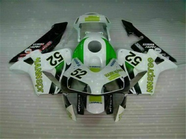 2003-2004 Green White Black Honda CBR600RR Bike Fairing Kit