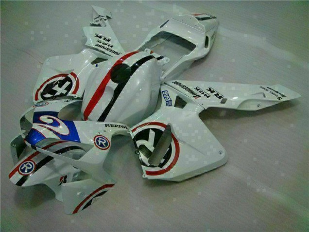 2003-2004 White Blue R 2 Honda CBR600RR Motorcycle Fairings 2003-2004 White Blue R 2 Honda CBR600RR Motorcycle Fairings