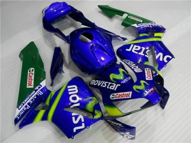 2003-2004 Blue Green Movistar Castrol Honda CBR600RR Motorbike Fairing 2003-2004 Blue Green Movistar Castrol Honda CBR600RR Motorbike Fairing