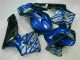 2003-2004 Blue with Silver Flame Honda CBR600RR Motorbike Fairing 2003-2004 Blue with Silver Flame Honda CBR600RR Motorbike Fairing