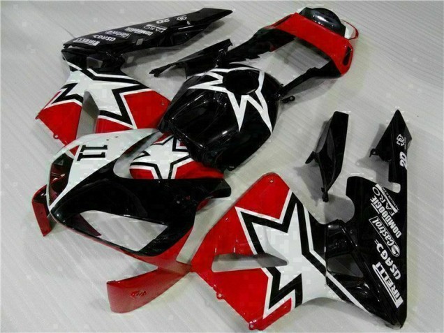 2003-2004 Black White 11 Honda CBR600RR Moto Fairings 2003-2004 Black White 11 Honda CBR600RR Moto Fairings