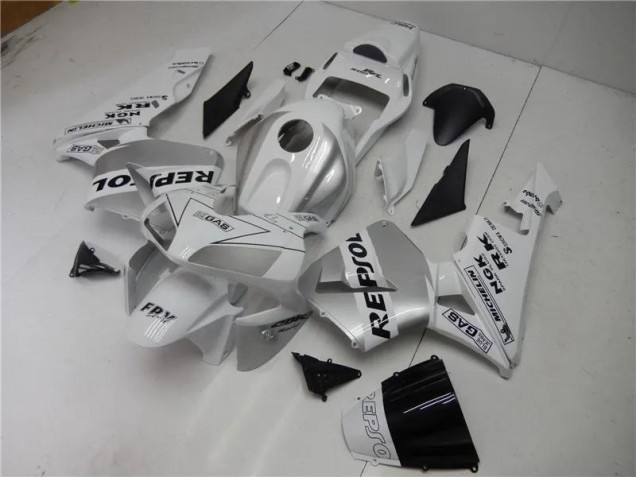 2003-2004 Silver White Black Repsol Honda CBR600RR Motorcycle Fairings Kit 2003-2004 Silver White Black Repsol Honda CBR600RR Motorcycle Fairings Kit