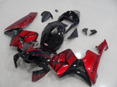 2003-2004 Black Candy Red Honda CBR600RR Motorcycle Fairing