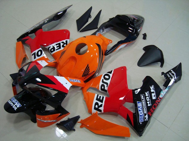 2003-2004 Repsol Honda CBR600RR Motorcycle Replacement Fairings 2003-2004 Repsol Honda CBR600RR Motorcycle Replacement Fairings