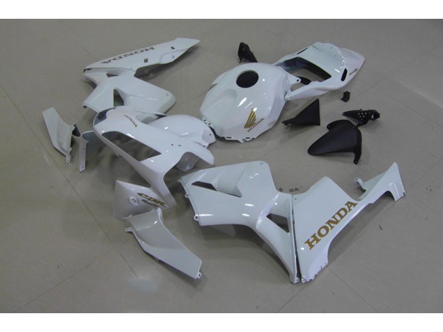 2003-2004 White Gold Honda CBR600RR Replacement Fairings 2003-2004 White Gold Honda CBR600RR Replacement Fairings