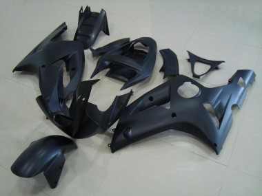 Abs 2003-2004 Matte Black Kawasaki ZX6R Motorcycle Fairing Kits