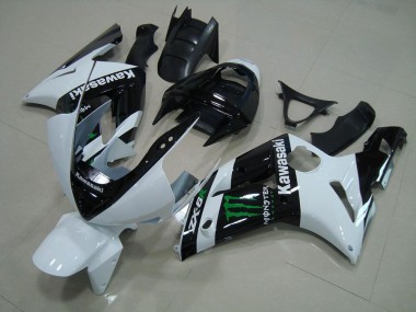 Abs 2003-2004 White Monster Kawasaki ZX6R Motorbike Fairing Kits