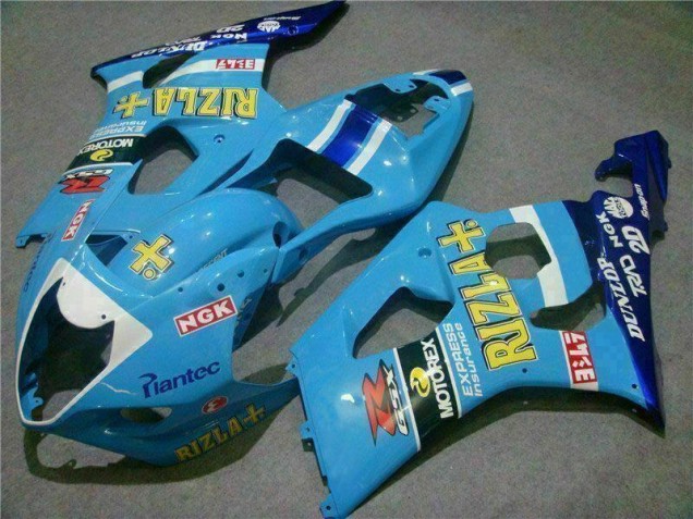 2003-2004 Blue Suzuki GSXR 1000 Bike Fairing Kit