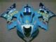 2003-2004 Blue Suzuki GSXR 1000 Bike Fairing Kit