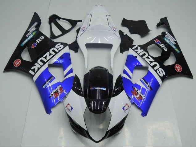 Abs 2003-2004 Blue White and Black Suzuki GSXR 1000 Bike Fairings