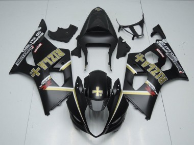 Abs 2003-2004 Matte Black Rizla Suzuki GSXR 1000 Motorbike Fairing