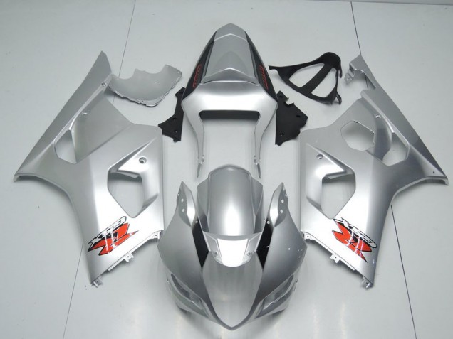 2003-2004 Silver OEM Style Suzuki GSXR 1000 Motorbike Fairing Kits