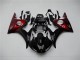 2003-2005 Black Red Yamaha YZF R6 Motorcycle Replacement Fairings 2003-2005 Black Red Yamaha YZF R6 Motorcycle Replacement Fairings
