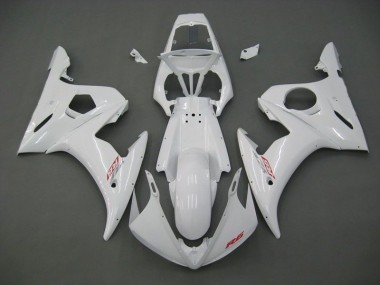 2003-2005 White Yamaha YZF R6 Motorbike Fairings