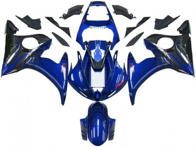 2003-2005 Blue Black Yamaha YZF R6 Motorbike Fairings 2003-2005 Blue Black Yamaha YZF R6 Motorbike Fairings