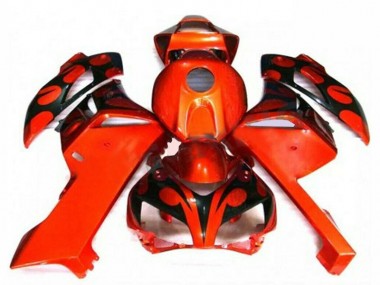 Abs 2004-2005 Orange Black Honda CBR1000RR Motorcyle Fairings