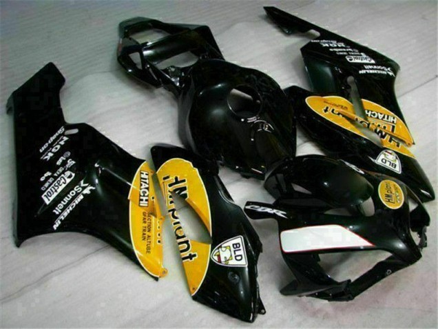 Abs 2004-2005 Yellow Black Honda CBR1000RR Motorbike Fairing