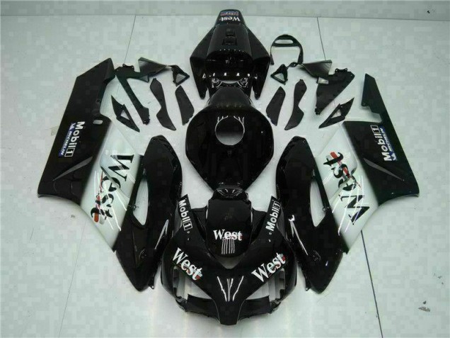 2004-2005 Black West Honda CBR1000RR Replacement Motorcycle Fairings 2004-2005 Black West Honda CBR1000RR Replacement Motorcycle Fairings