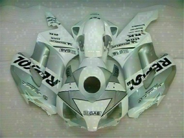 Abs 2004-2005 White Silver Repsol Honda CBR1000RR Motorcyle Fairings