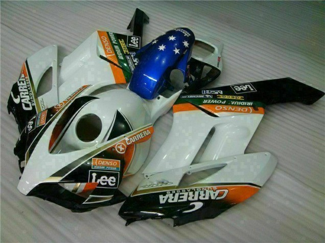 2004-2005 White Blue Honda CBR1000RR Replacement Fairings 2004-2005 White Blue Honda CBR1000RR Replacement Fairings
