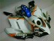 2004-2005 White Blue Honda CBR1000RR Replacement Fairings 2004-2005 White Blue Honda CBR1000RR Replacement Fairings