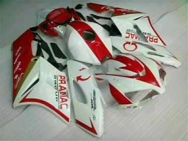2004-2005 White Red Honda CBR1000RR Bike Fairings