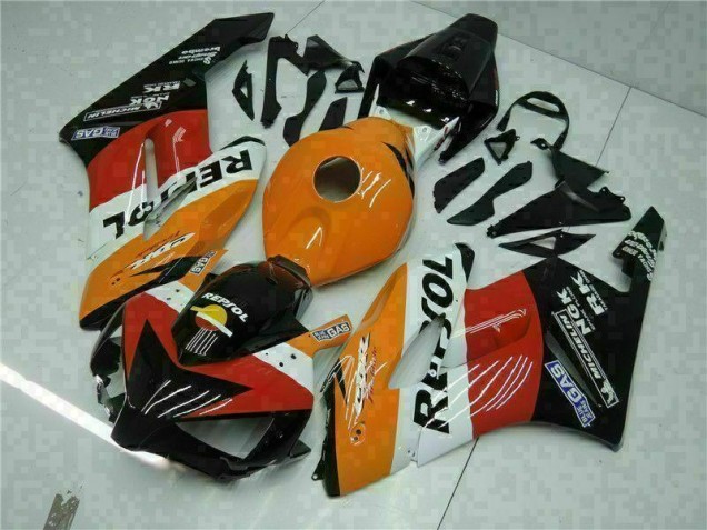 2004-2005 Orange Black Repsol Honda CBR1000RR Motorbike Fairing 2004-2005 Orange Black Repsol Honda CBR1000RR Motorbike Fairing