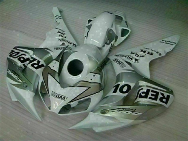 2004-2005 Silver Repsol Honda CBR1000RR Bike Fairings & Plastics 2004-2005 Silver Repsol Honda CBR1000RR Bike Fairings & Plastics
