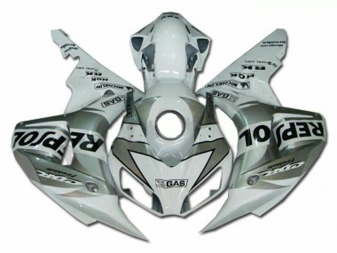 Abs 2004-2005 Silver Repsol Honda CBR1000RR Bike Fairings & Plastics