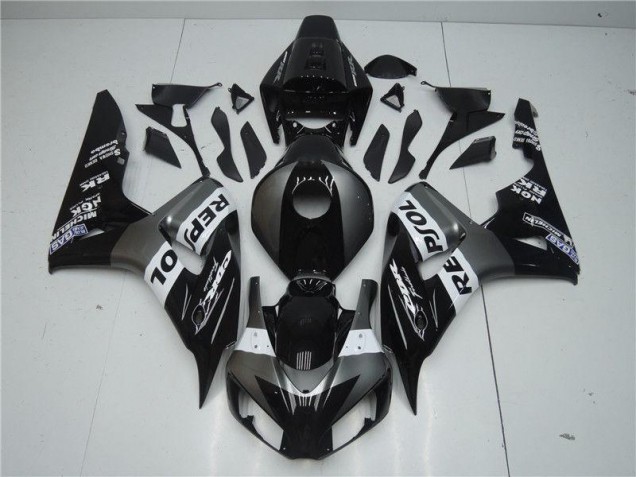 2004-2005 Grey Black Repsol Honda CBR1000RR Motorcycle Replacement Fairings 2004-2005 Grey Black Repsol Honda CBR1000RR Motorcycle Replacement Fairings