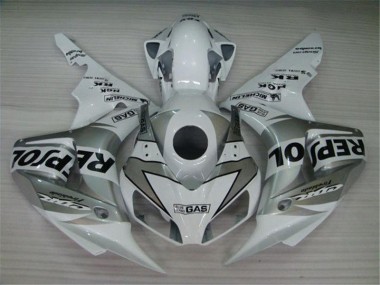 Abs 2004-2005 White Silver Black Repsol Honda CBR1000RR Replacement Fairings