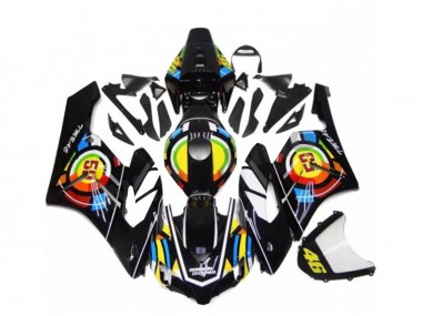 2004-2005 Black Honda CBR1000RR Motorcycle Fairings Kits