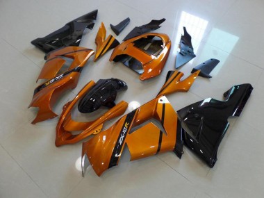 ABS 2004-2005 Gold Black Kawasaki Ninja ZX10R Motorcycle Fairing Kits & Plastic Bodywork MF3721