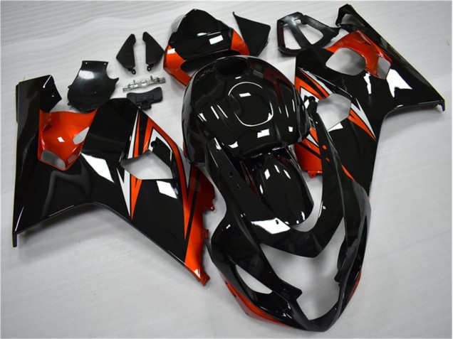 2004-2005 Orange Black Suzuki GSXR 600/750 Motor Bike Fairings 2004-2005 Orange Black Suzuki GSXR 600/750 Motor Bike Fairings