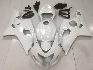 Abs 2004-2005 Glossy White Suzuki GSXR 600/750 Moto Fairings