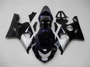 2004-2005 Blue Silver Suzuki GSXR 600/750 Replacement Fairings