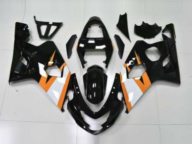 Abs 2004-2005 Orange Black Suzuki GSXR 600/750 Motorcycle Fairings