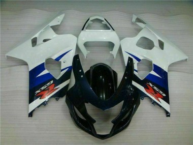 Abs 2004-2005 White Black Suzuki GSXR 600/750 Motorcycle Fairing