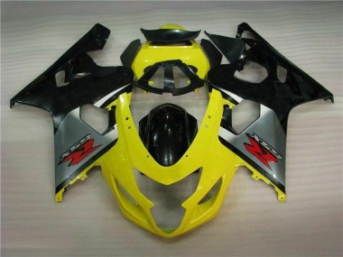 Abs 2004-2005 Yellow Black Suzuki GSXR 600/750 Motorbike Fairing