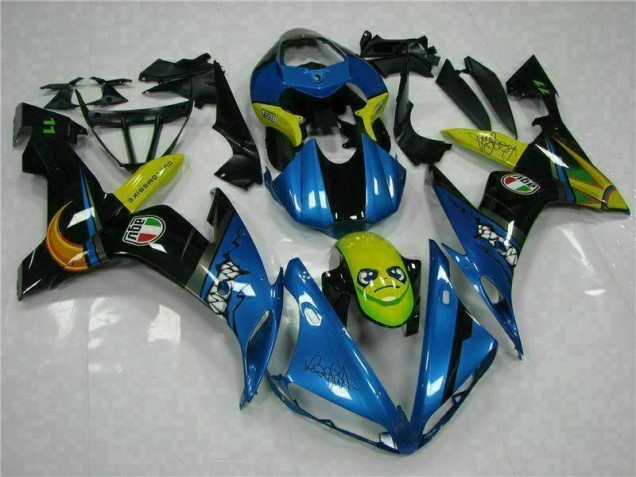 2004-2006 Blue Yamaha YZF R1 Motorcycle Replacement Fairings 2004-2006 Blue Yamaha YZF R1 Motorcycle Replacement Fairings