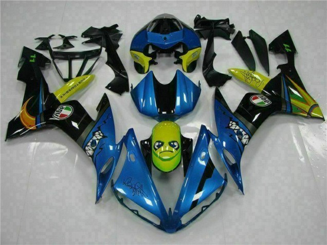 2004-2006 Blue Yamaha YZF R1 Motorcycle Replacement Fairings 2004-2006 Blue Yamaha YZF R1 Motorcycle Replacement Fairings