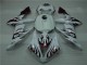 2004-2006 White Red Flame Yamaha YZF R1 Motorcyle Fairings 2004-2006 White Red Flame Yamaha YZF R1 Motorcyle Fairings