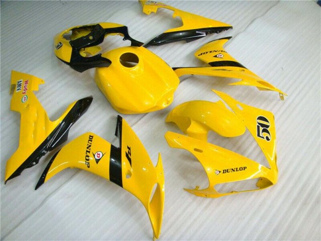 2004-2006 Yellow Yamaha YZF R1 Motorbike Fairing 2004-2006 Yellow Yamaha YZF R1 Motorbike Fairing