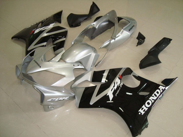 2004-2007 Black Silver Honda CBR600 F4i Motorcycle Fairing 2004-2007 Black Silver Honda CBR600 F4i Motorcycle Fairing