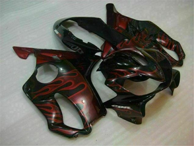 2004-2007 Red Flame Honda CBR600 F4i Bike Fairings 2004-2007 Red Flame Honda CBR600 F4i Bike Fairings