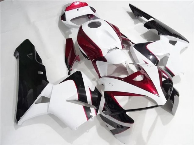 2005-2006 Red White Black Honda CBR600RR Motorcycle Fairing