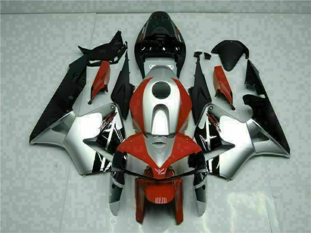 2005-2006 Black Silver Red Honda CBR600RR Motorcycle Fairings 2005-2006 Black Silver Red Honda CBR600RR Motorcycle Fairings